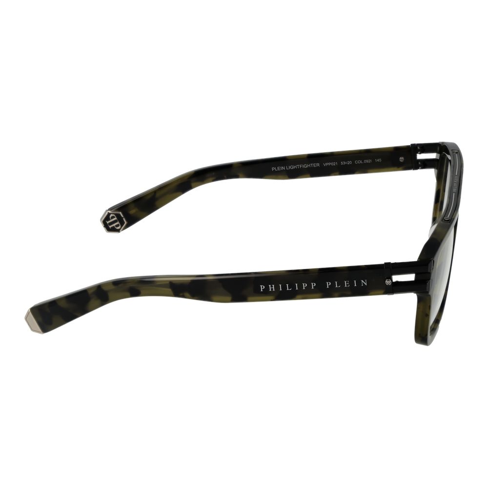 Philipp Plein Men’s Green Titanium Optical Glasses – Square Frame