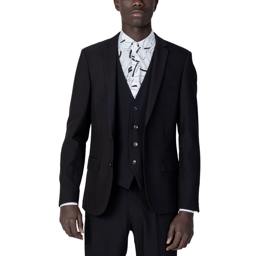 Antony Morato Black Polyester Blazer - BONNIE SLIM FIT MMJS00018-FA600255