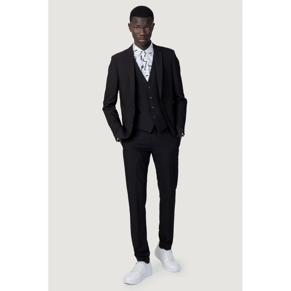 Antony Morato Black Polyester Blazer - BONNIE SLIM FIT MMJS00018-FA600255