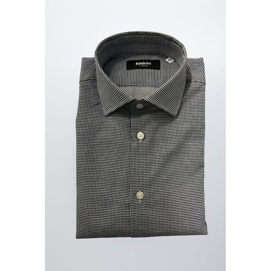 Baldinini Trend Blue Cotton Shirt - Slim Fit with French Collar