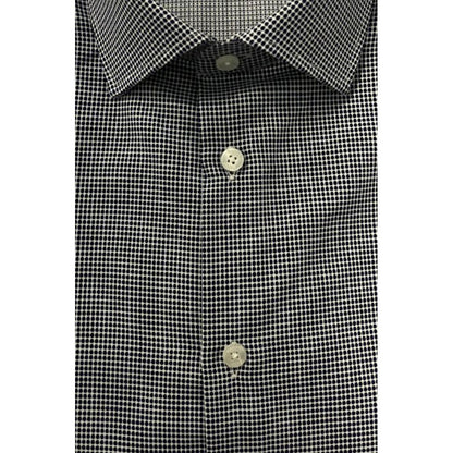 Baldinini Trend Blue Cotton Shirt - Slim Fit with French Collar