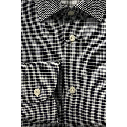 Baldinini Trend Blue Cotton Shirt - Slim Fit with French Collar