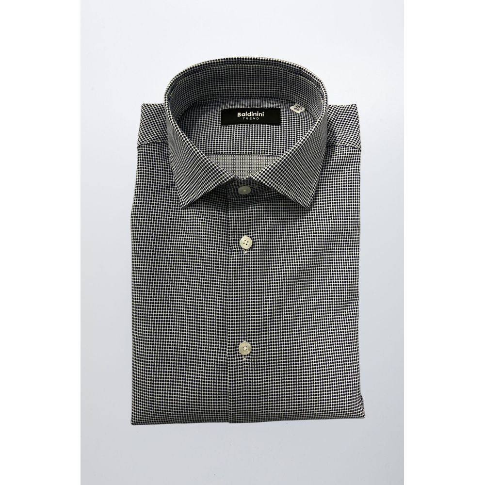 Baldinini Trend Blue Cotton Men Shirt