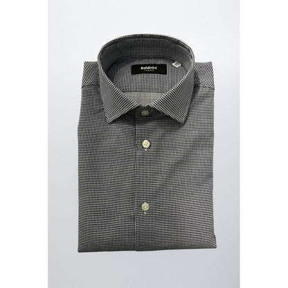 Baldinini Trend Blue Cotton Men Shirt