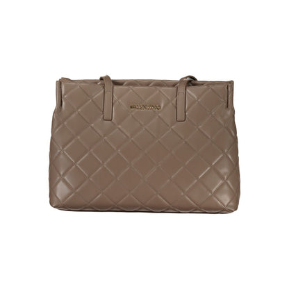 Mario Valentino Brown Leather-Effect Shoulder Bag