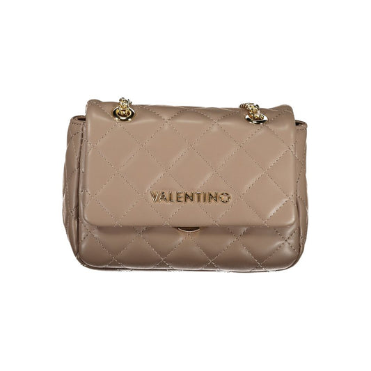 Mario Valentino Brown Vegan Leather Shoulder Bag