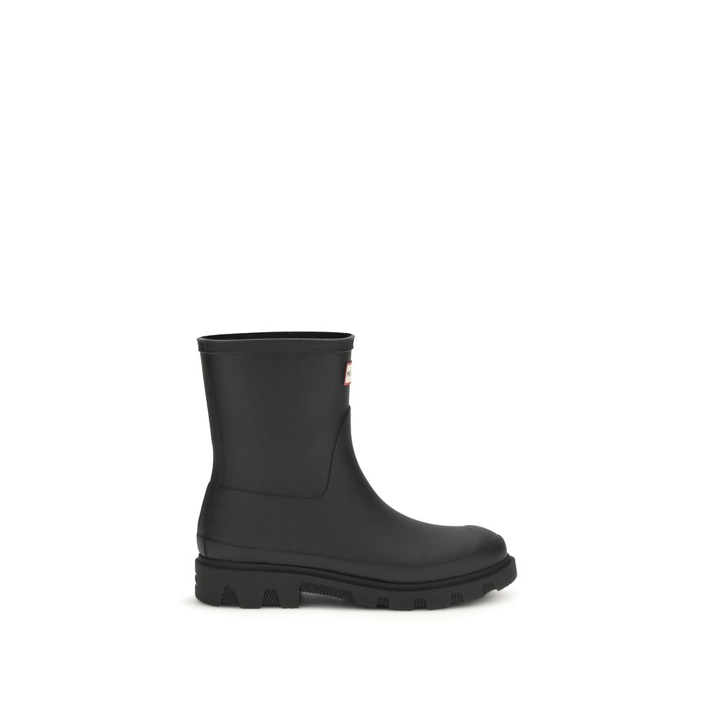 Hunter Black Rubber Rain Boots - Downpour Rubber Boots