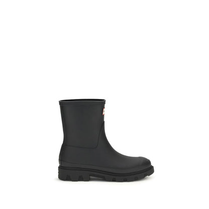 Hunter Black Rubber Rain Boots - Downpour Rubber Boots
