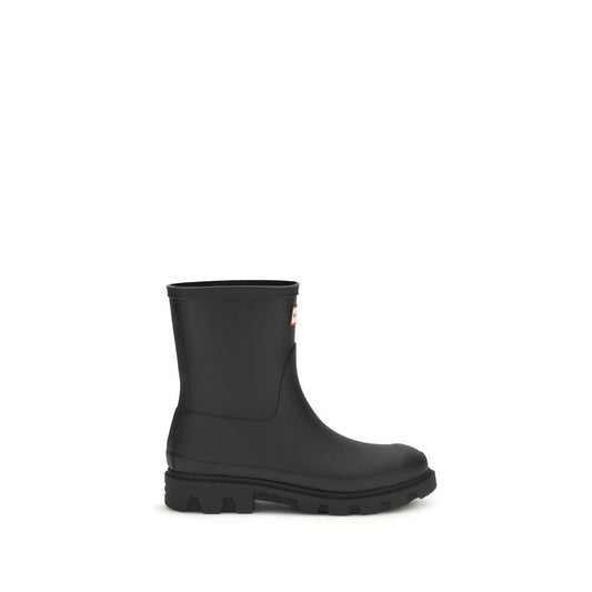 Hunter Black Rubber Rain Boots - Downpour Rubber Boots