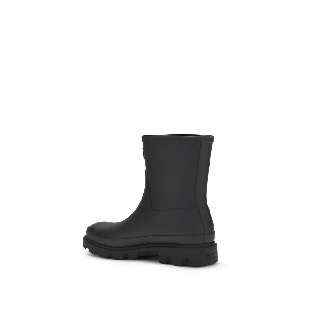 Hunter Black Rubber Rain Boots - Downpour Rubber Boots