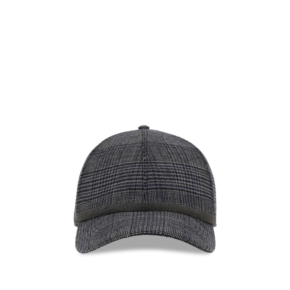Brunello Cucinelli Gray Fleece Wool Cap