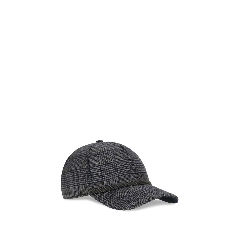 Brunello Cucinelli Gray Fleece Wool Cap