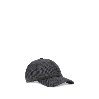 Brunello Cucinelli Gray Fleece Wool Cap