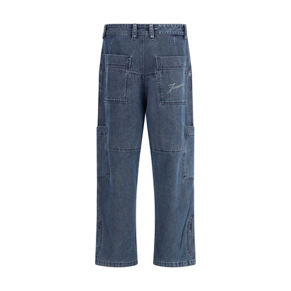 Jacquemus Le Cargo De-Nîmes Carré Jeans - Blue Cotton Denim