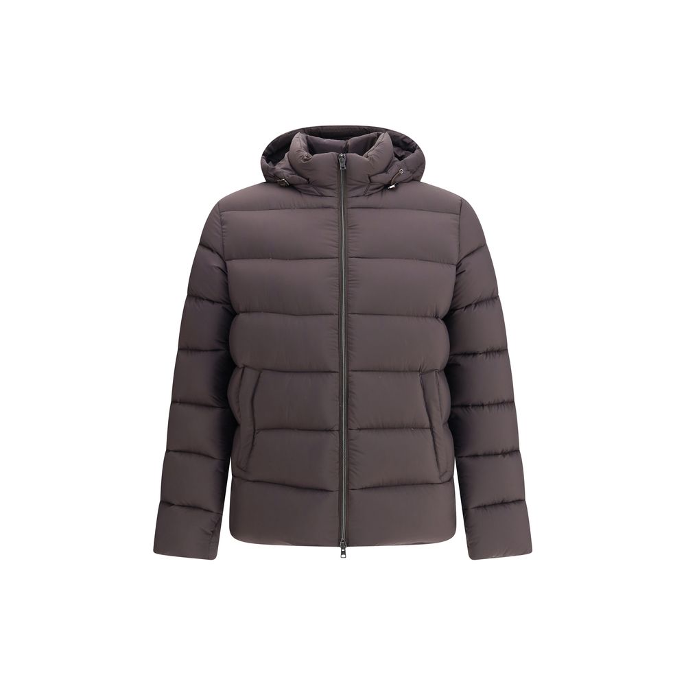 Herno Brown Hooded Padded Jacket