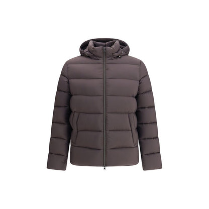 Herno Brown Hooded Padded Jacket