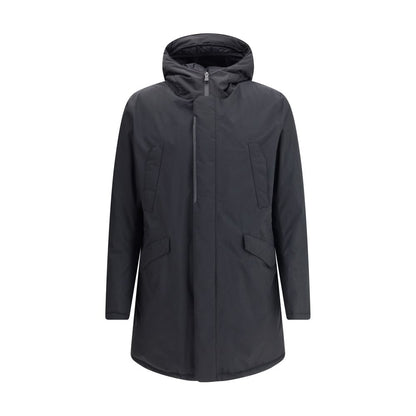 Herno Black Polyester Parka Coat