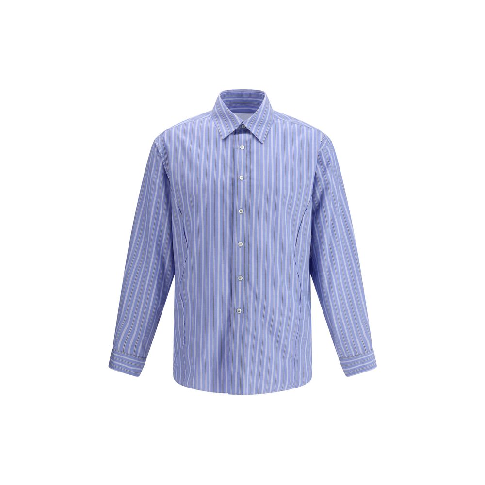 Maison Margiela Blue Cotton Pattern Shirt