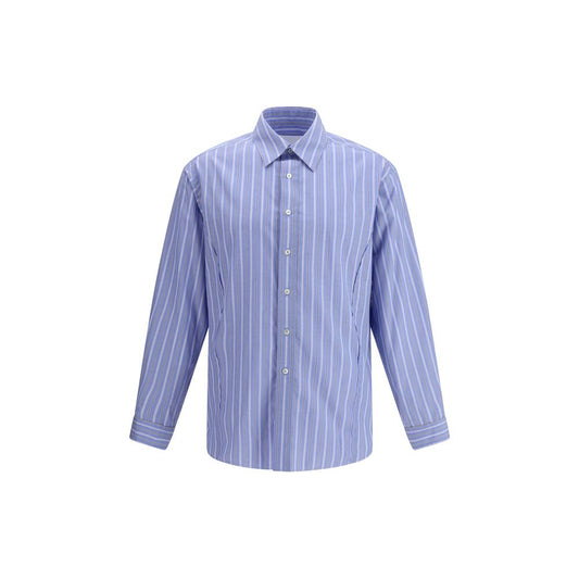 Maison Margiela Blue Cotton Pattern Shirt