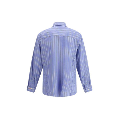 Maison Margiela Blue Cotton Pattern Shirt