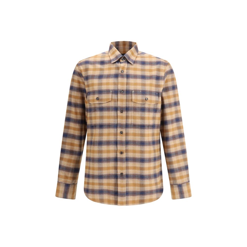 Brioni Multicolor Denim Shirt