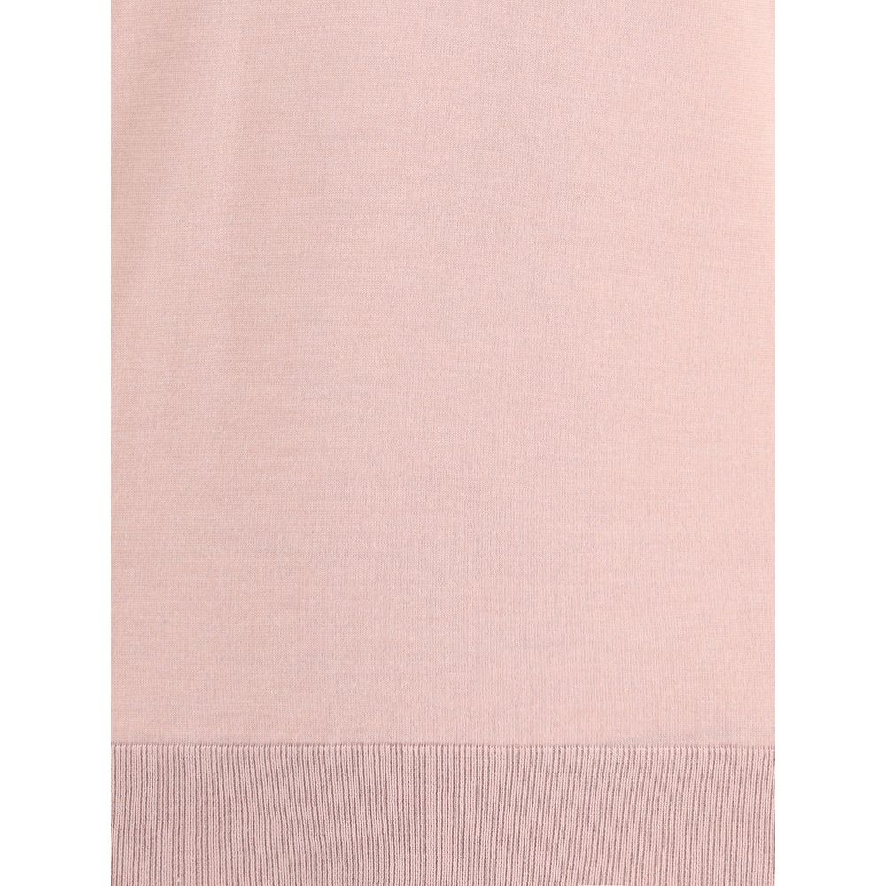 ZEGNA Pink Cashmere / Silk Blend Turtleneck Sweater