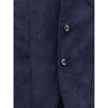 Gi Capri Blue Cotton Two-Piece Suit