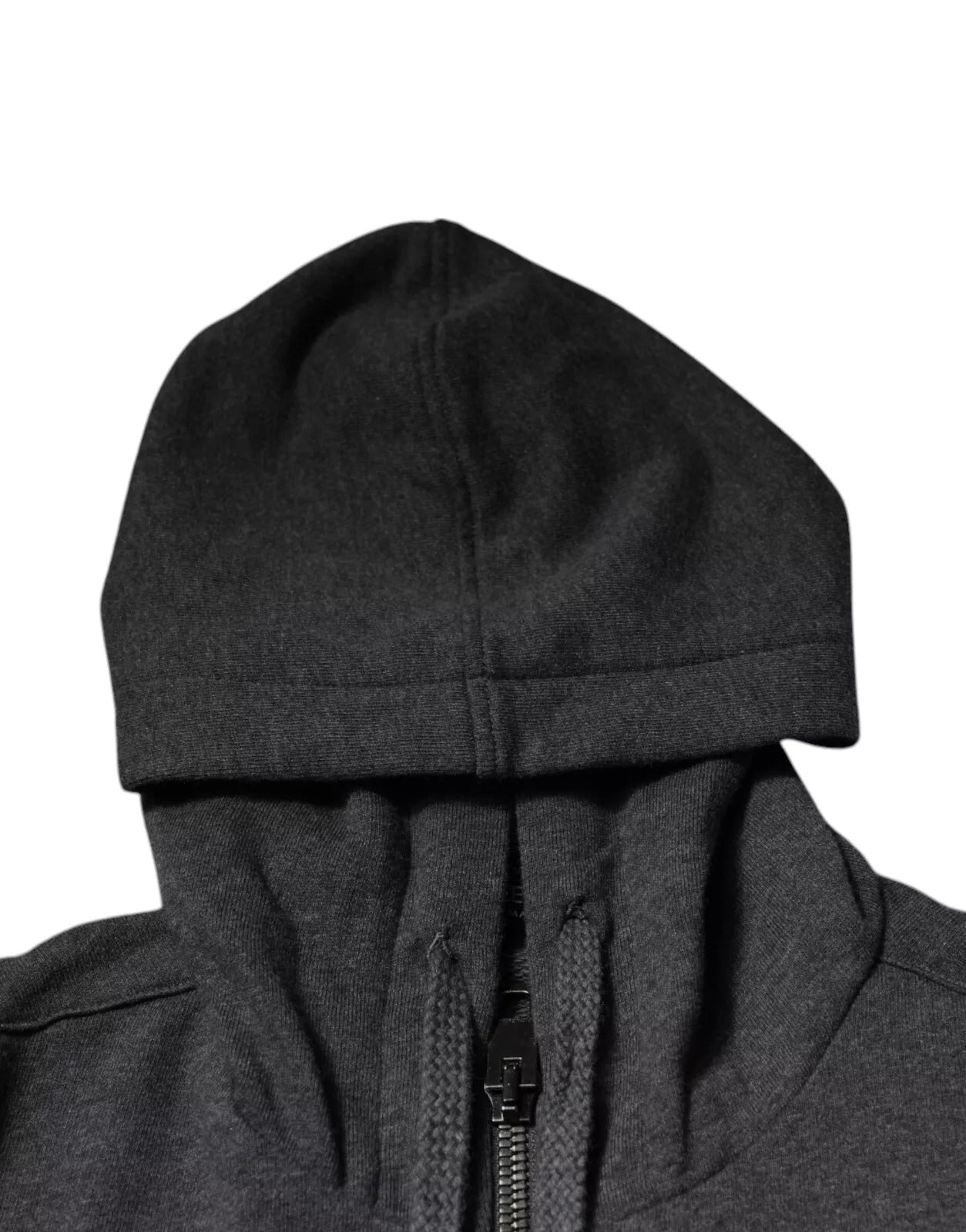 Dolce & Gabbana Dark Grey Logo Full Zip Hooded Sweatshirt