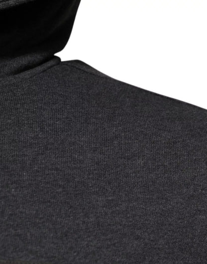 Dolce & Gabbana Dark Grey Logo Full Zip Hooded Sweatshirt