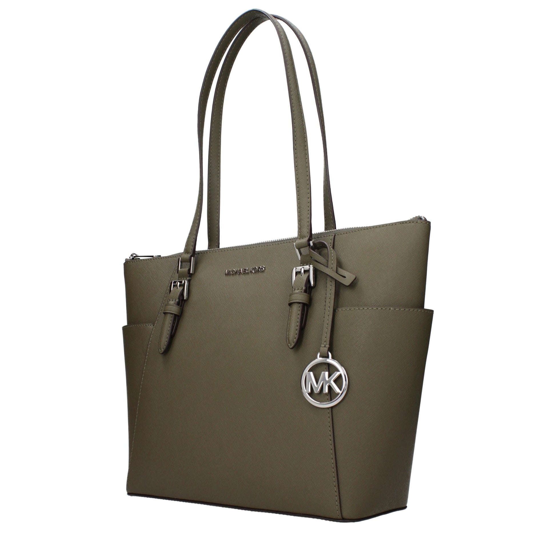 Michael Kors Green Leather Shoulder Bag - Timeless Elegance