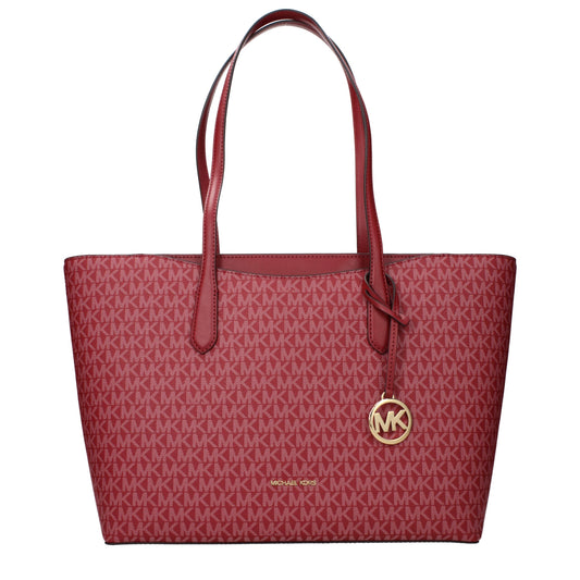 Michael Kors Red Fabric Shoulder Bag
