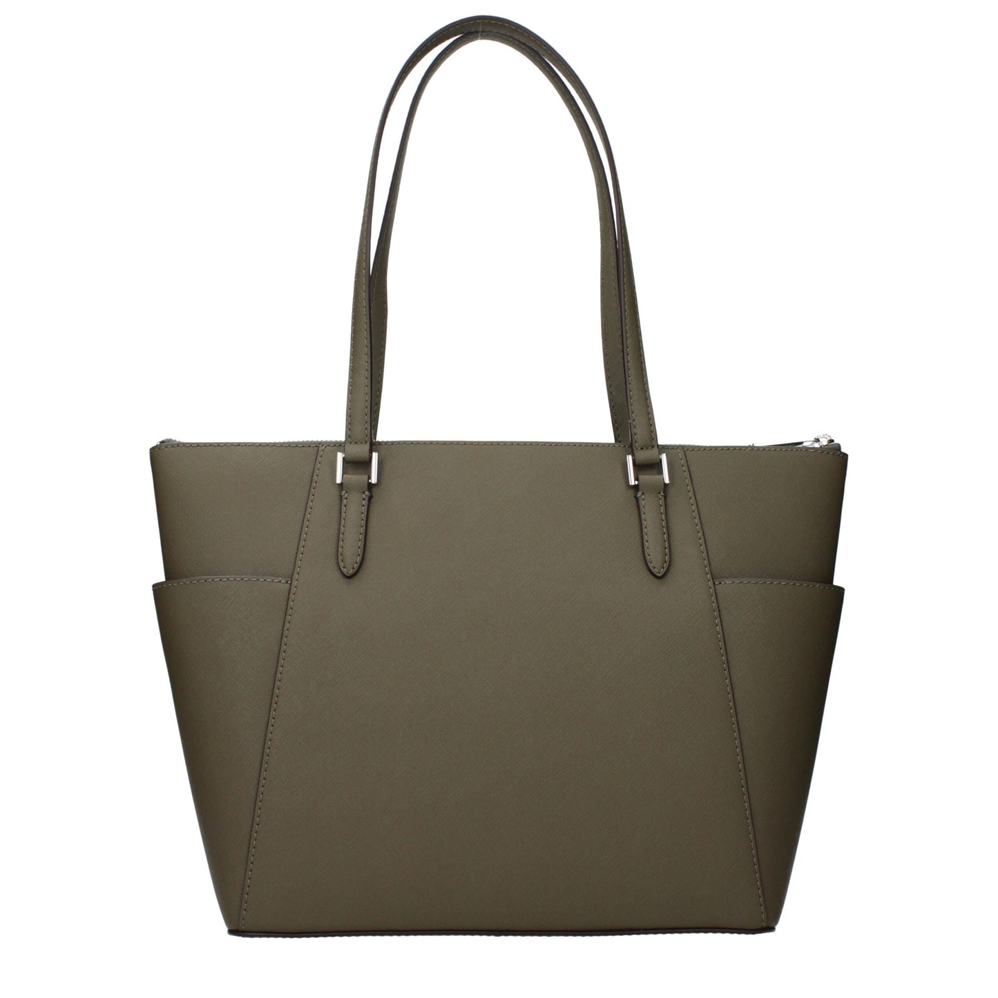 Michael Kors Green Leather Shoulder Bag - Timeless Elegance