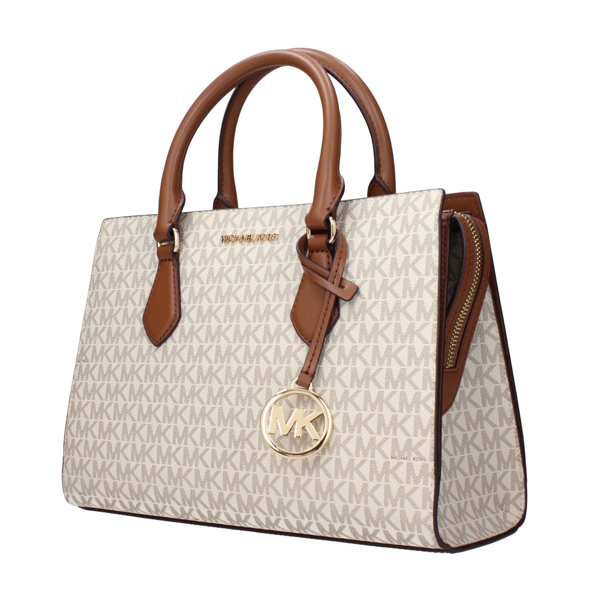 Michael Kors Beige Fabric Handbag: Effortless Elegance