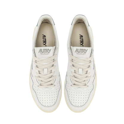 Autry White Leather Low Top Sneakers for Women