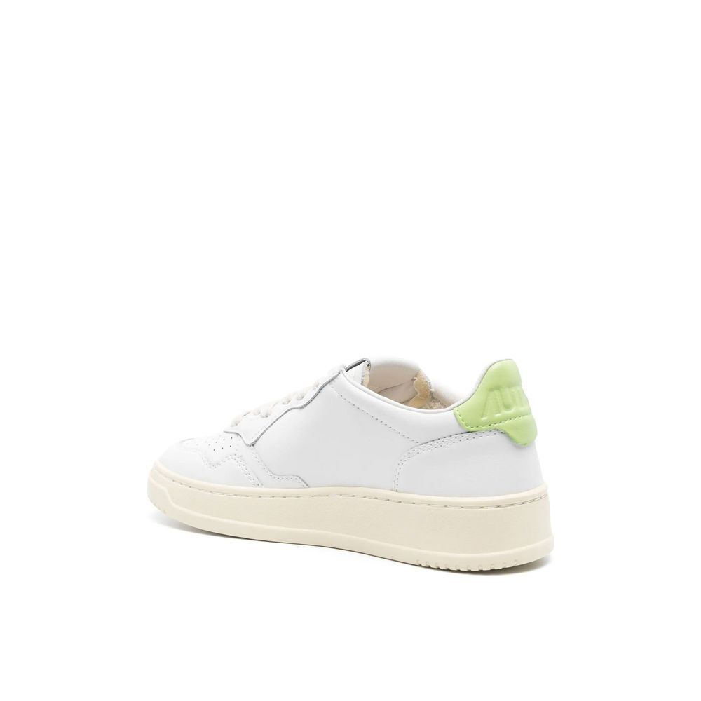 Autry White Leather Low Top Sneakers for Women