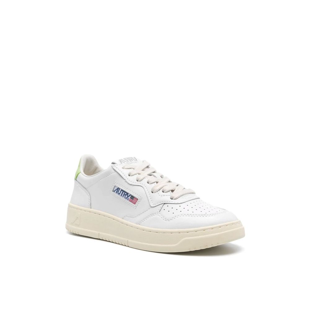 Autry White Leather Low Top Sneakers for Women