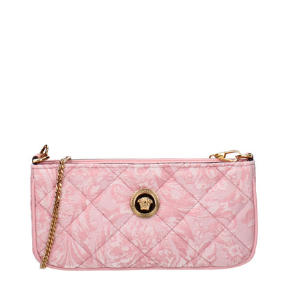 Versace Pink Fabric Crossbody Bag – A Luxurious Statement Piece