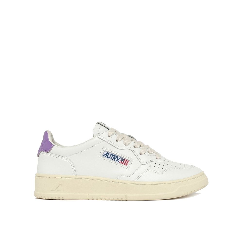 Autry White Leather Low Top Sneakers for Women