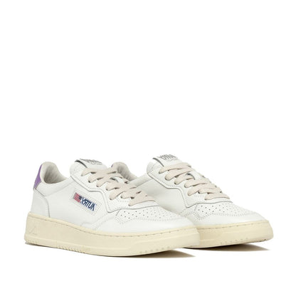 Autry White Leather Low Top Sneakers for Women