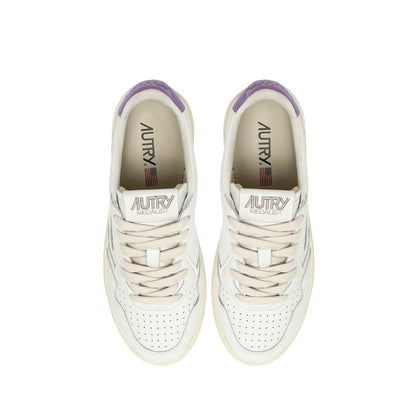 Autry White Leather Low Top Sneakers for Women