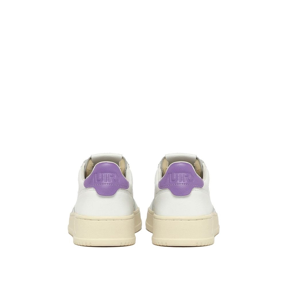 Autry White Leather Low Top Sneakers for Women