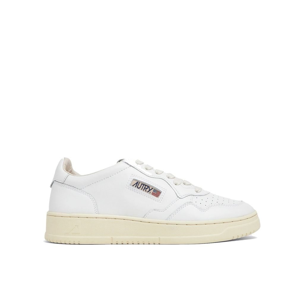 Autry White Leather Low Top Sneakers for Women