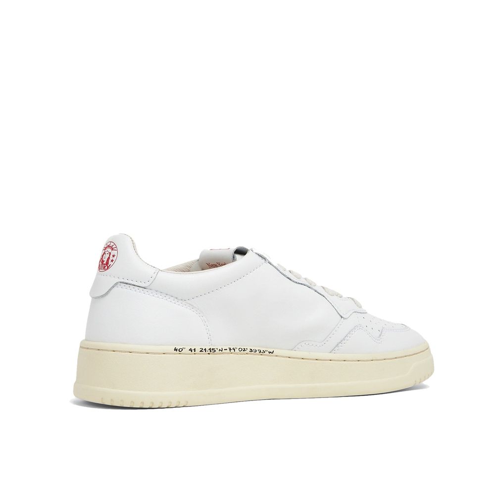 Autry White Leather Low Top Sneakers for Women