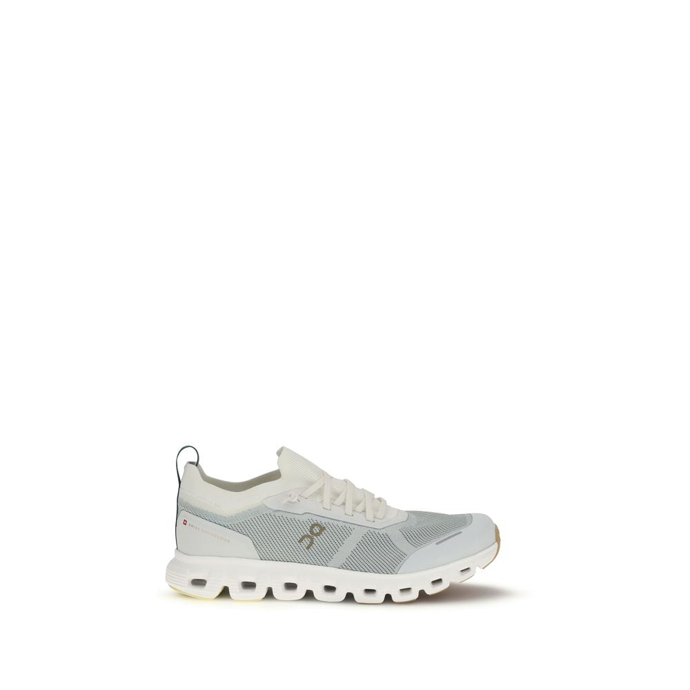 On White Polyamide Athletic Sneakers - Le Cloud 6 Versa