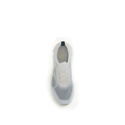 On White Polyamide Athletic Sneakers - Le Cloud 6 Versa