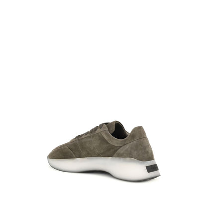 Fear Of God Green Leather Vintage Runner Sneakers
