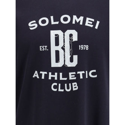 Brunello Cucinelli Blue Cotton Sportswear T-Shirt