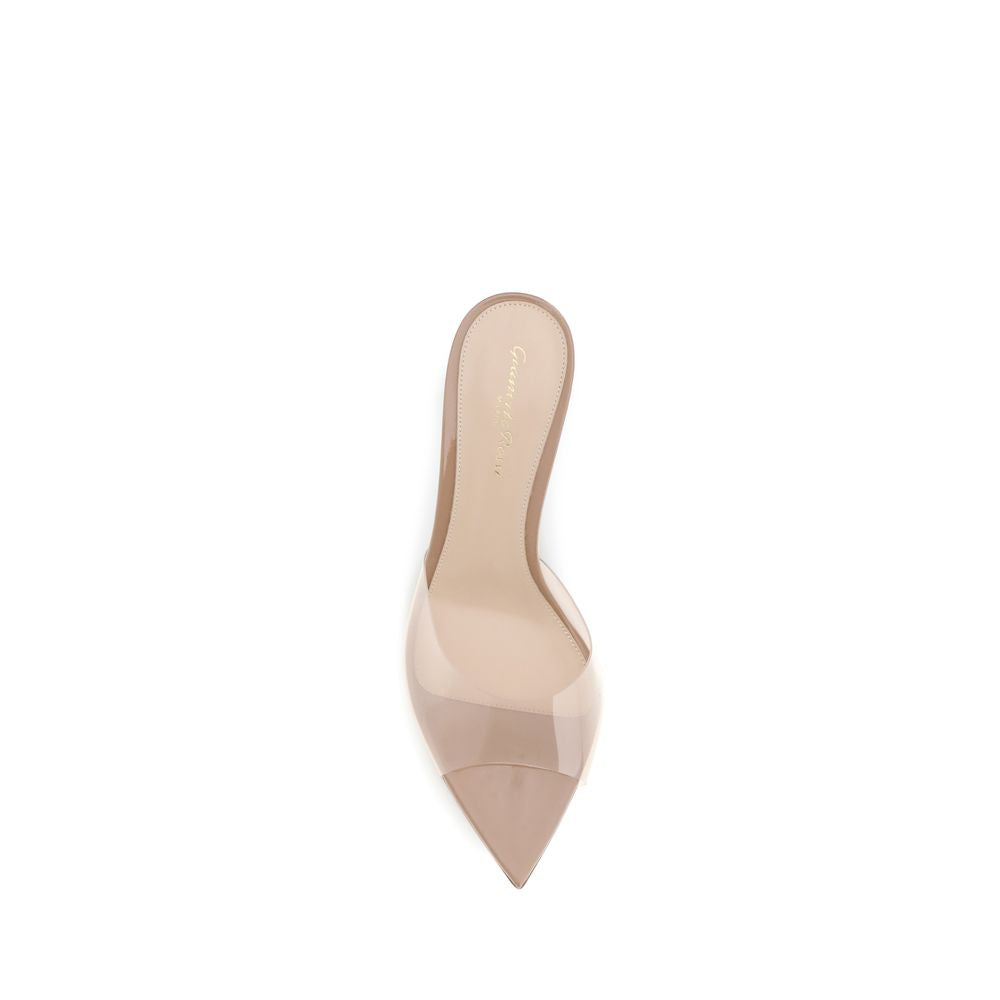 Gianvito Rossi Beige Polyurethane Stiletto Heel Sandals