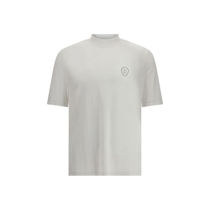 Brunello Cucinelli White Polyamide T-Shirt for Timeless Elegance