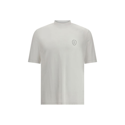 Brunello Cucinelli White Polyamide T-Shirt for Timeless Elegance